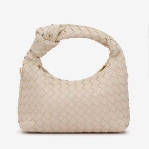 Crown Vintage Woven Knotted Hobo Bag